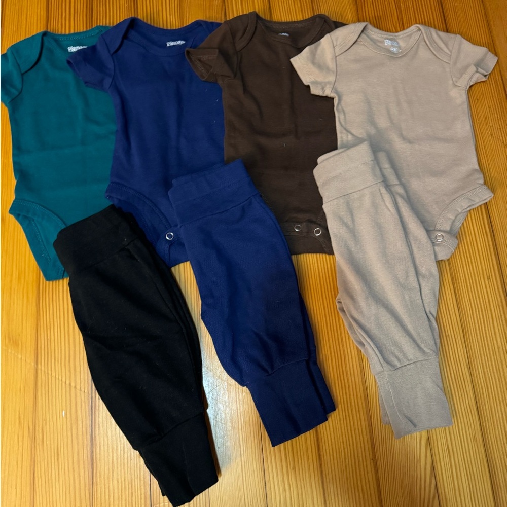 Hanes boys outfits 0-6 months grow with baby
